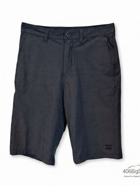 Billabong Men's Black Flat Front Stretch Shorts